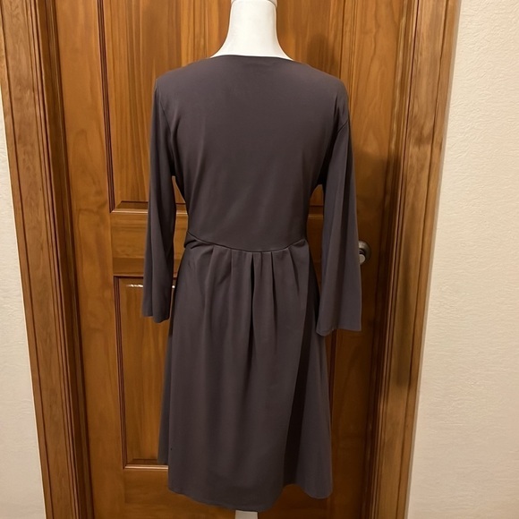 Garnet Hill Gray Dress Size L - Picture 3 of 5